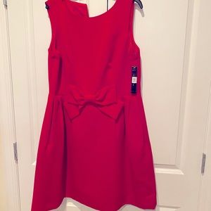 NWT Tahari red dress with bow. Size 14P